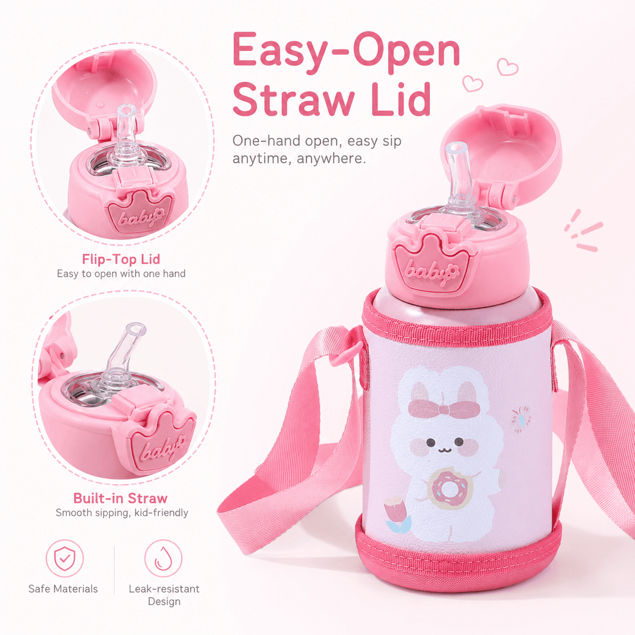 custom kids stainless steel water bottle application scenario 1