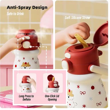 Custom 17oz Thermos Kids Water Bottle thumbnail 3