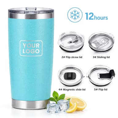Custom 20oz Insulated Straw Lid Tumbler thumbnail 1