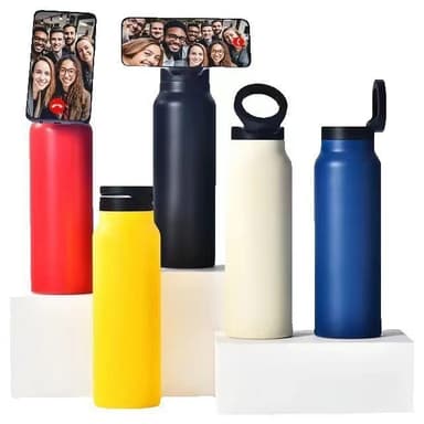 Custom 24oz Magnetic Phone Holder Sports Bottle thumbnail 2