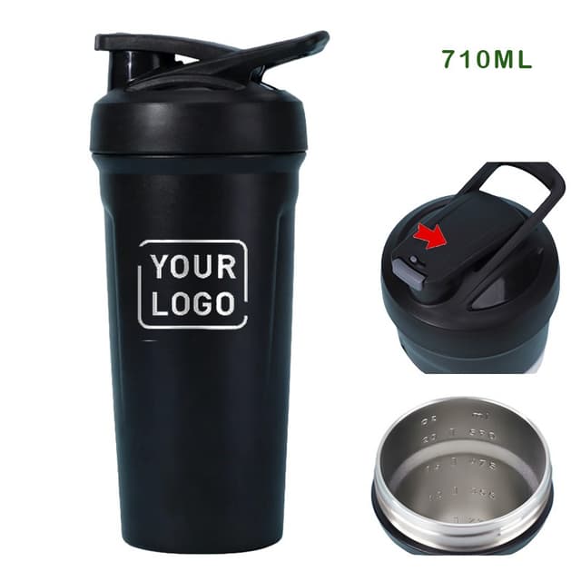 wholesale shaker stainless steel sports bottle 24oz