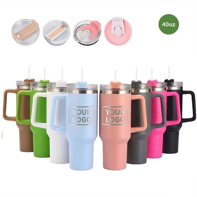 custom vacuum insulated stainless steel sports bottle 40oz