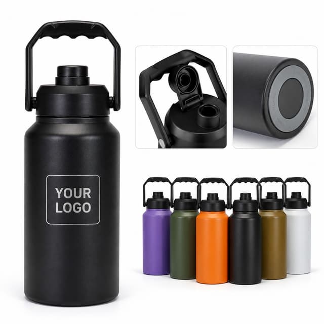 wholesale travel stainless steel coffee cup 64oz