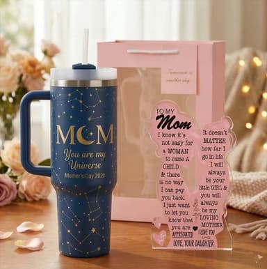 Custom Wedding Gift Set Tumbler thumbnail 1