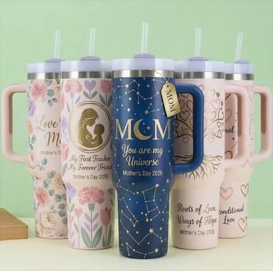 Custom Wedding Gift Set Tumbler thumbnail 2