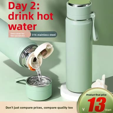 Custom Leak Proof Wedding Gift Smart Temperature Bottle thumbnail 3