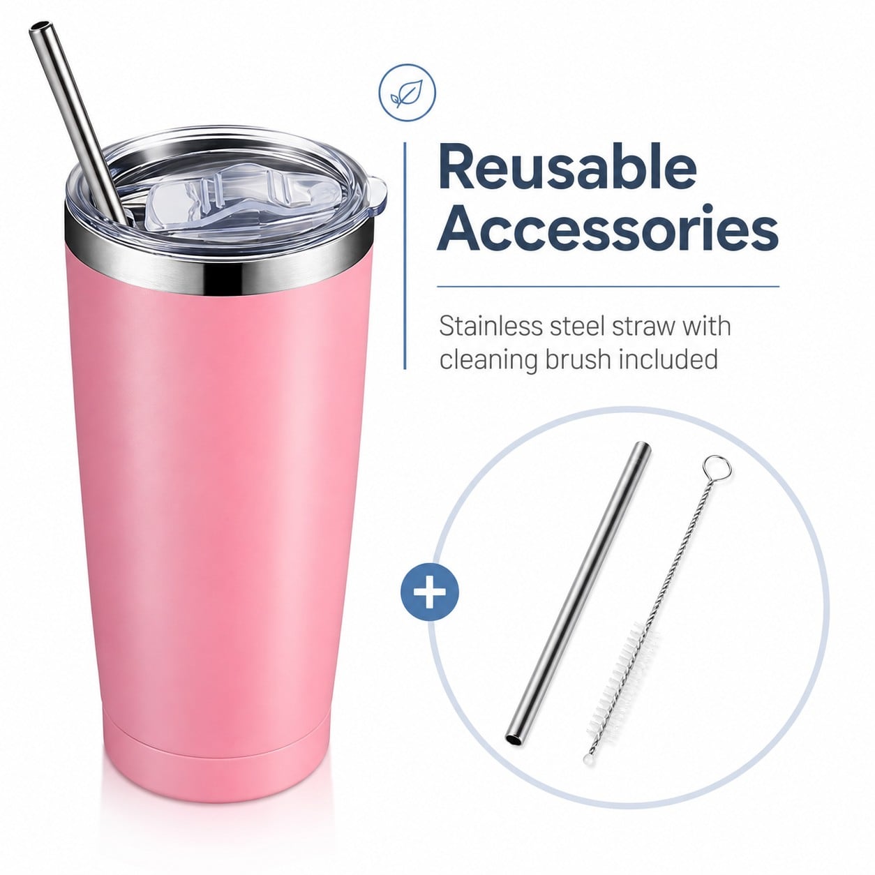 Custom 20oz Gift Set Tumbler thumbnail 3