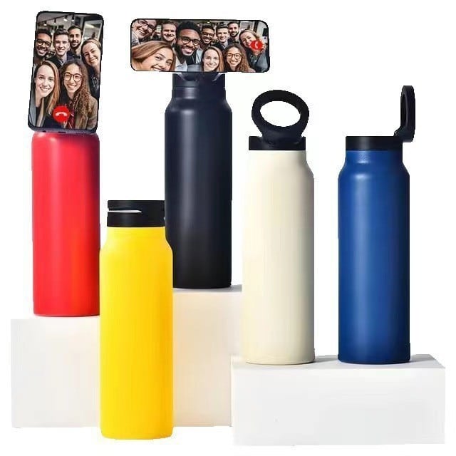 Custom 24oz Magnetic Phone Holder Sports Bottle thumbnail 2