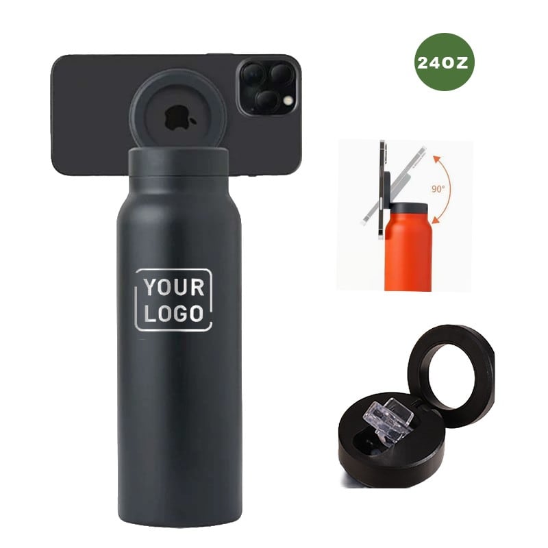 Custom 24oz Magnetic Phone Holder Tumbler thumbnail 1