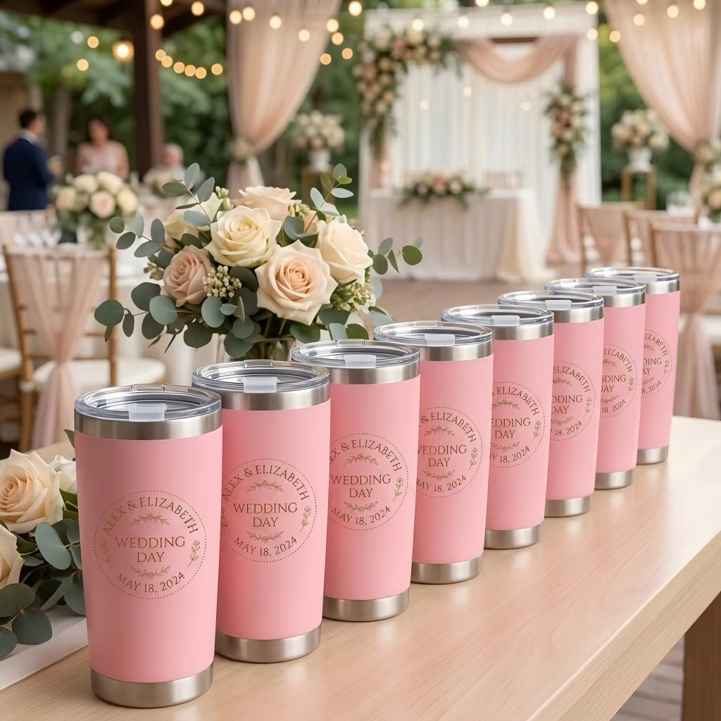 Custom Wedding Gift Set Tumbler thumbnail 1