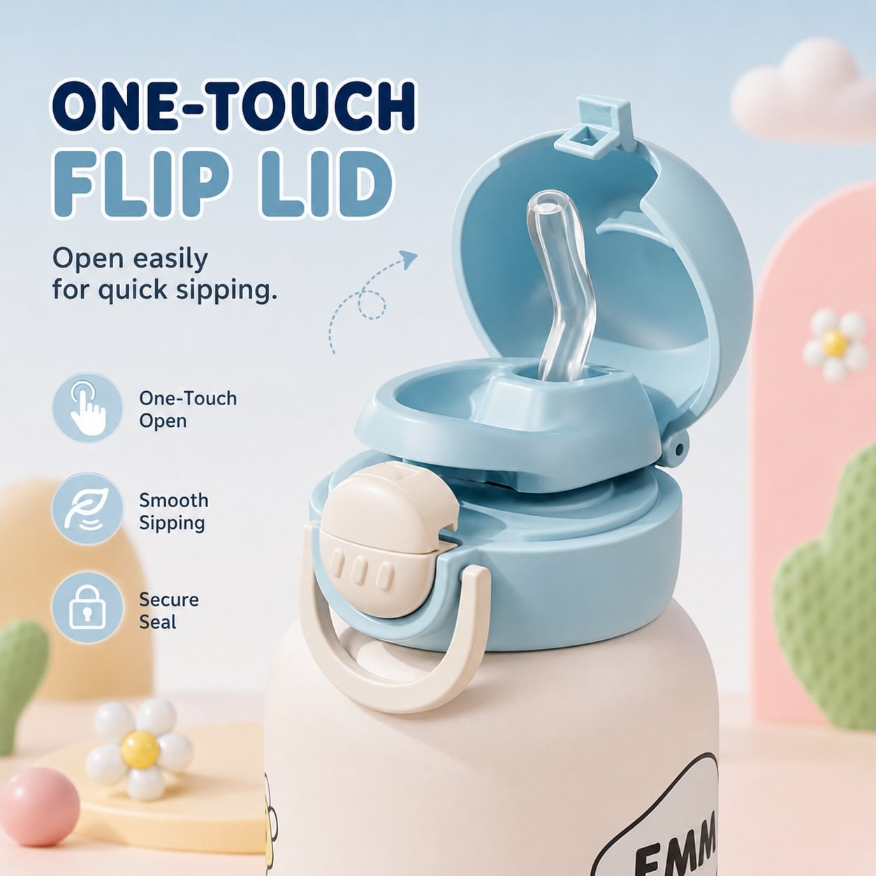 Custom Frosted Kids Water Bottle thumbnail 4