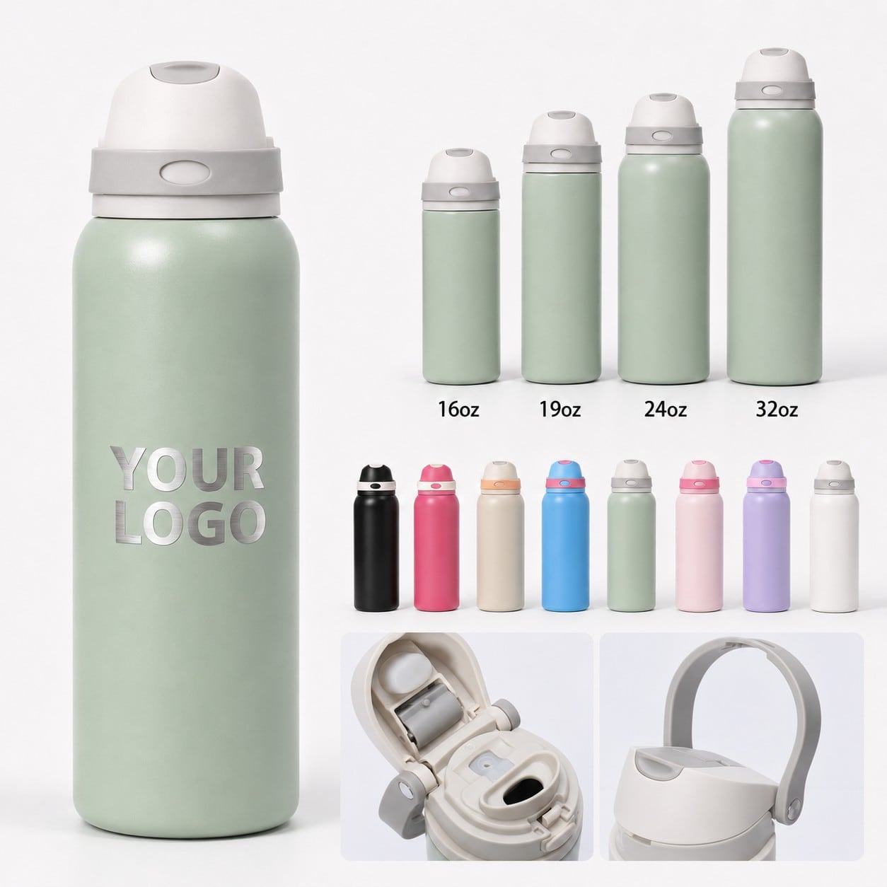 Custom Gift Set Sports Bottle thumbnail 1