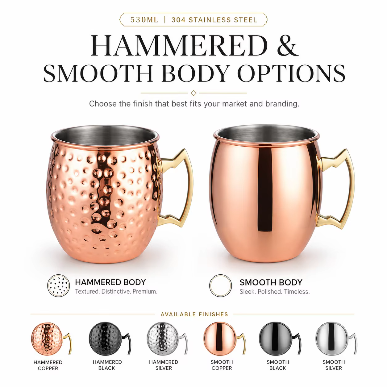 Custom Hammered Stainless Steel Moscow Mule Mug thumbnail 3