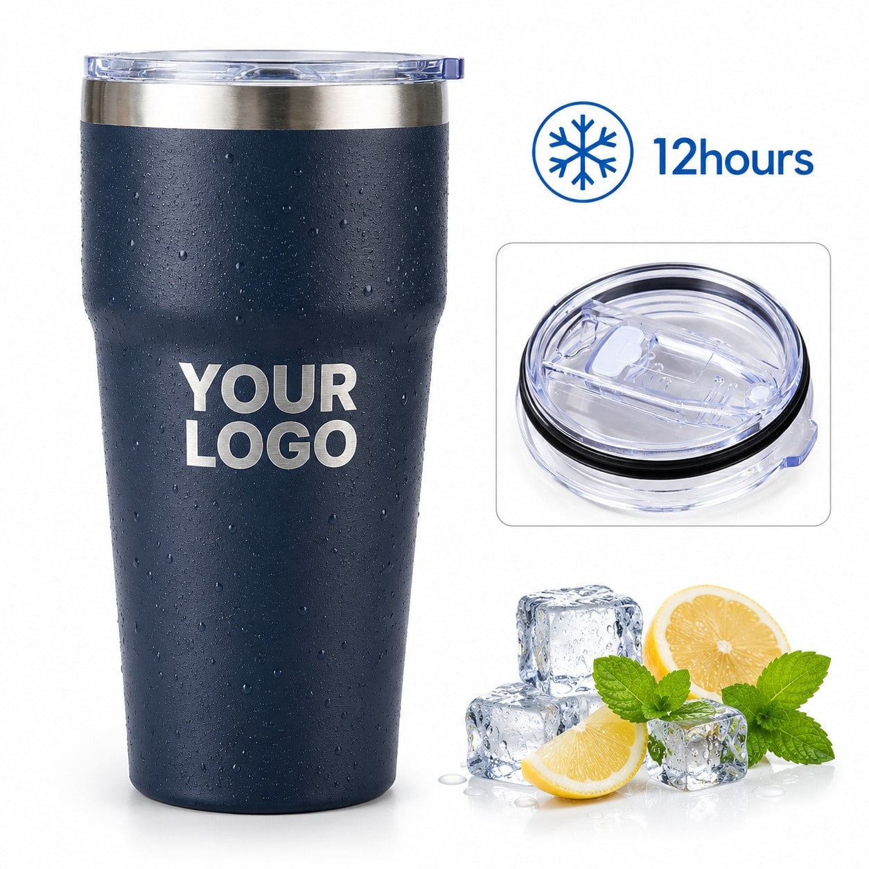 custom leak proof stainless steel tumbler 16oz