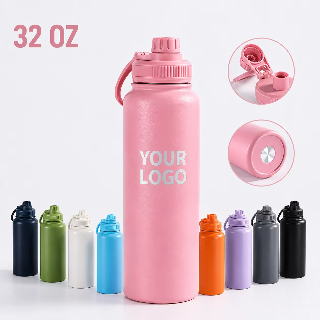 wholesale leak proof straw lid stainless steel tumbler