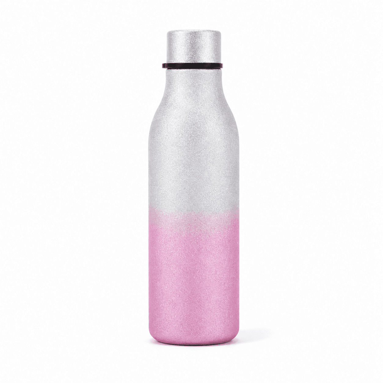 Glitter Powder Coating finish sample on OxyDiary bottle