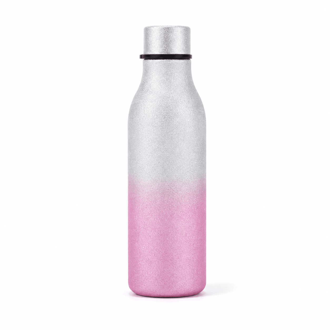 Glitter Powder Coating finish sample on OxyDiary bottle