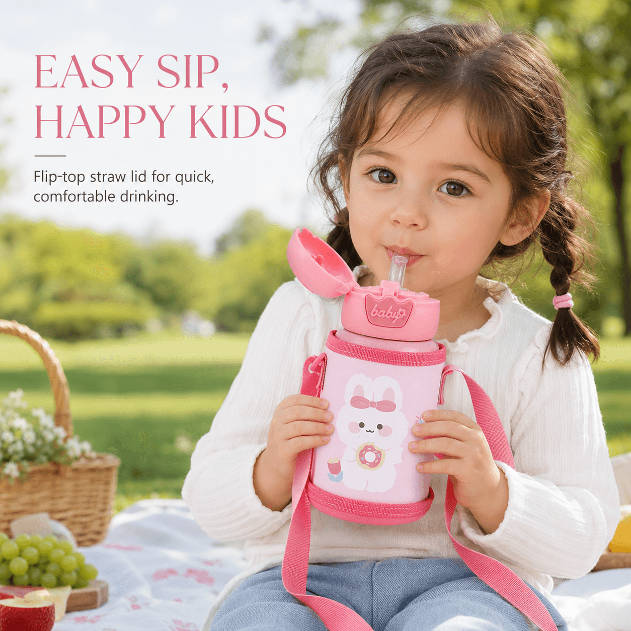 custom kids stainless steel water bottle application scenario 2