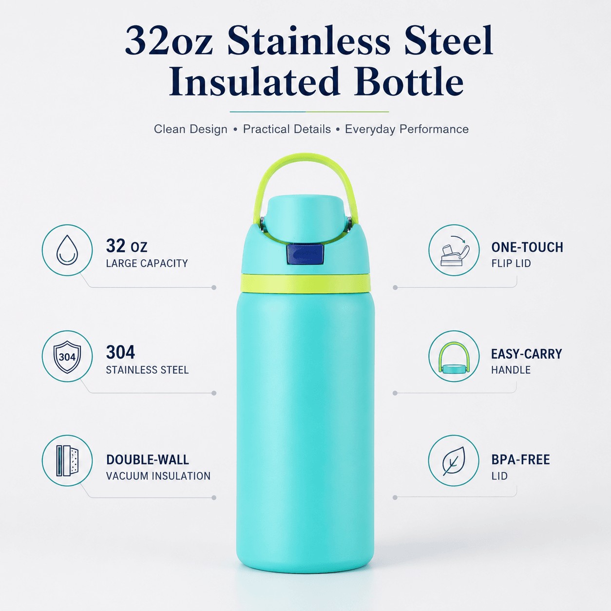 wholesale insulated sports bottle detail image 2