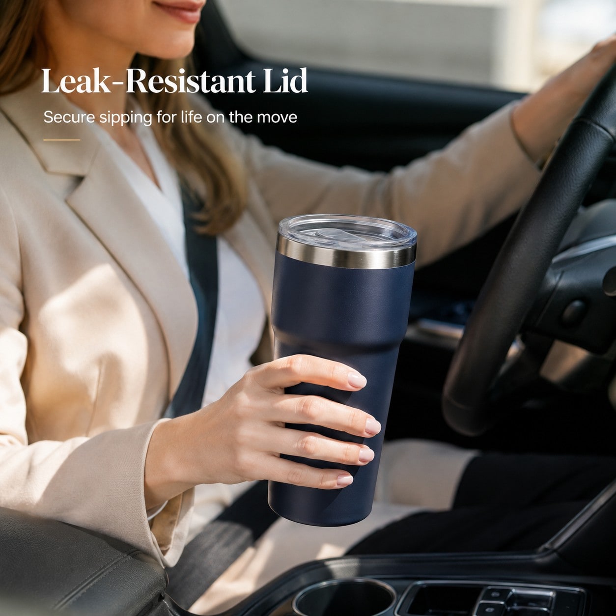 custom leak proof stainless steel tumbler 16oz application scenario 2