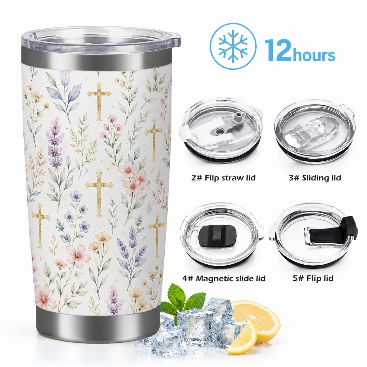 custom vacuum insulated stainless steel coffee cup 20oz