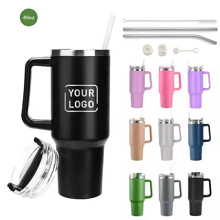 Custom 40oz Straw Lid Wedding Gift Tumbler main product image