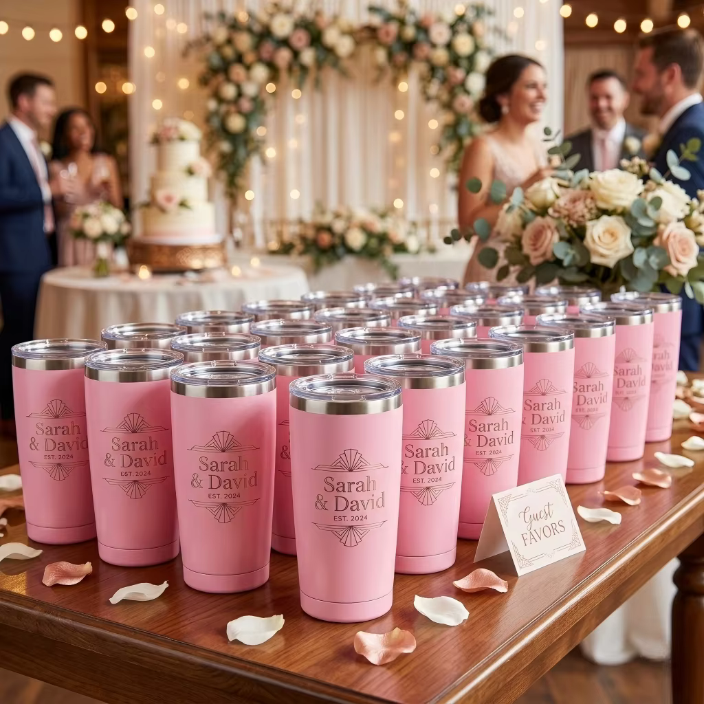 custom insulated wedding gift stainless steel tumbler