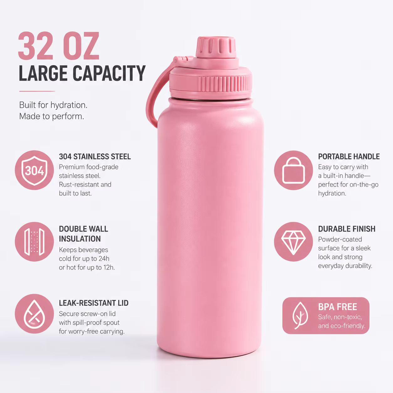 wholesale leak proof straw lid stainless steel tumbler detail image 2