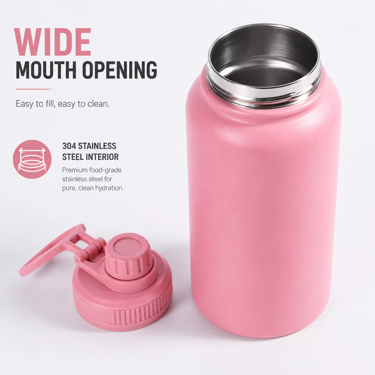 wholesale leak proof straw lid stainless steel tumbler detail image 3