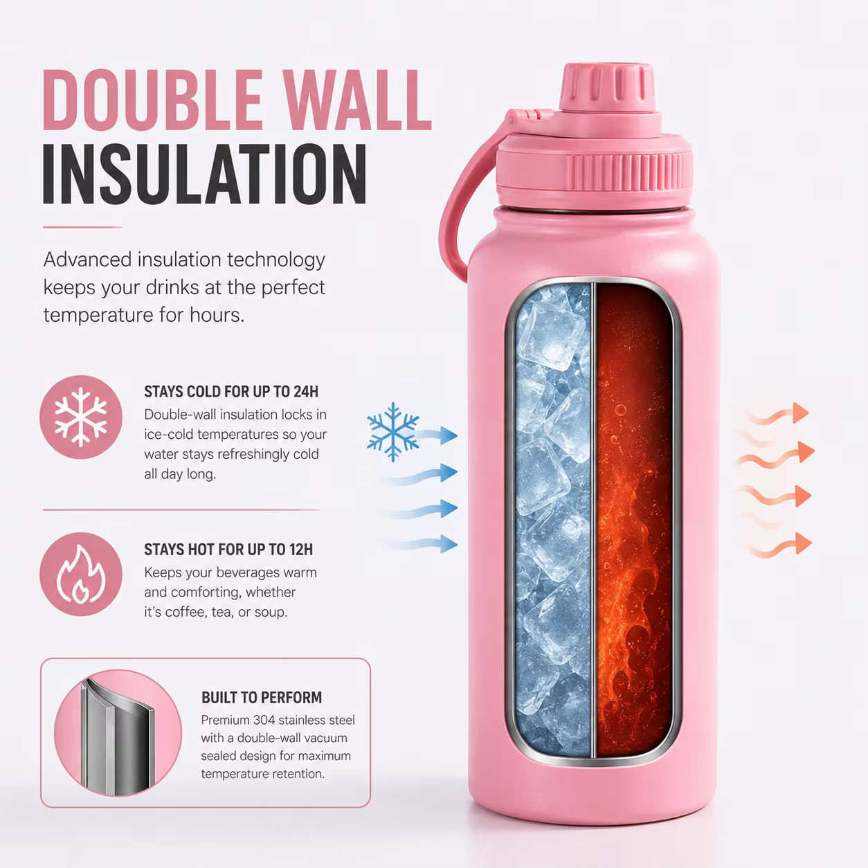 wholesale leak proof straw lid stainless steel tumbler application scenario 1