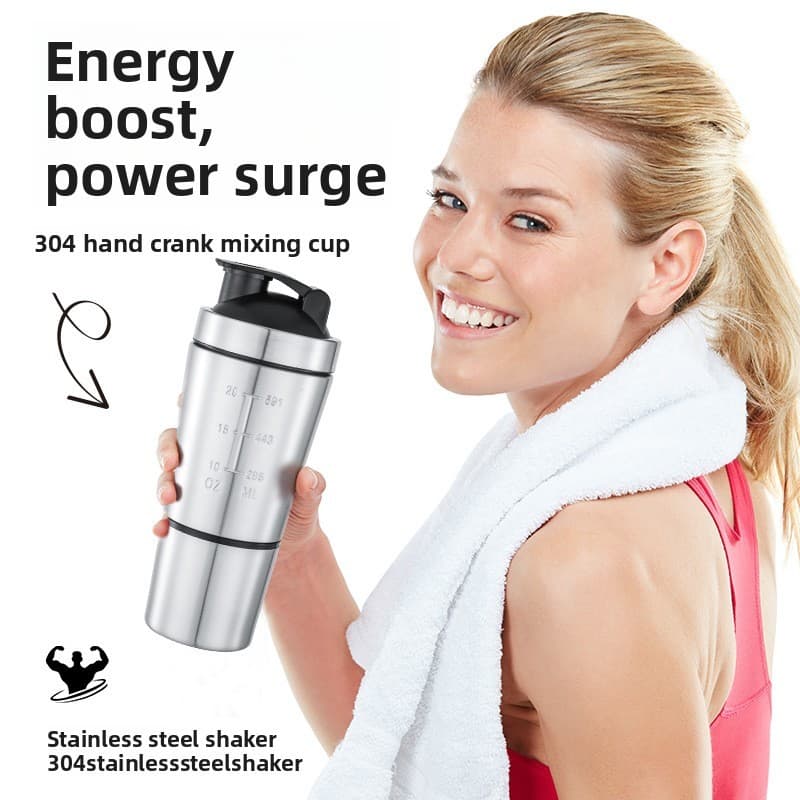custom shaker stainless steel sports bottle detail image 3